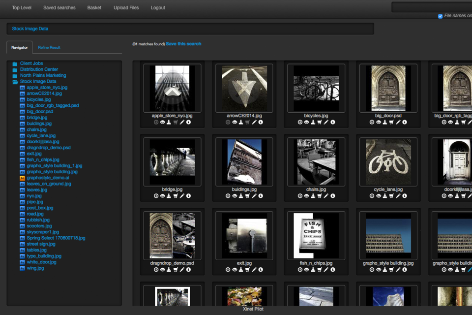 screenshot of Northplains DAM
